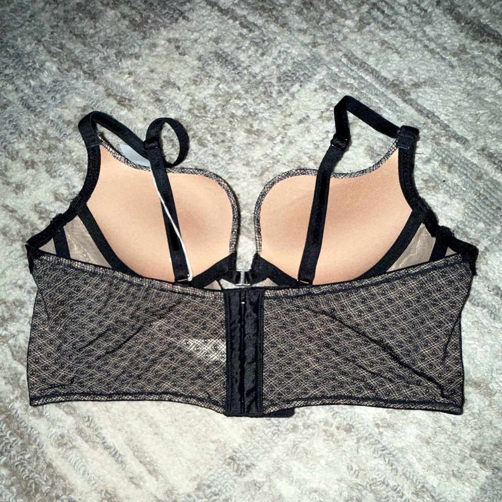 Adore Me Black and Tan Lace Sexy Bra- Size 34A - Picture 5 of 8
